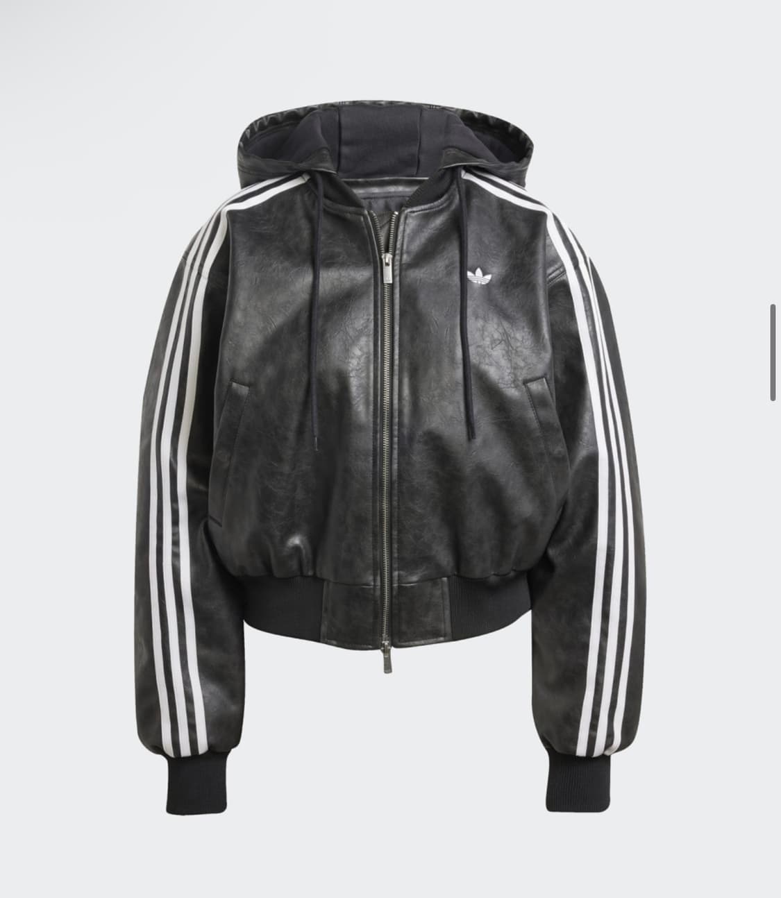 (W) 아디다스 아딜레늄 시즌 3 빈티지 포우 레더 자켓 블랙 - KR  상품이미지1