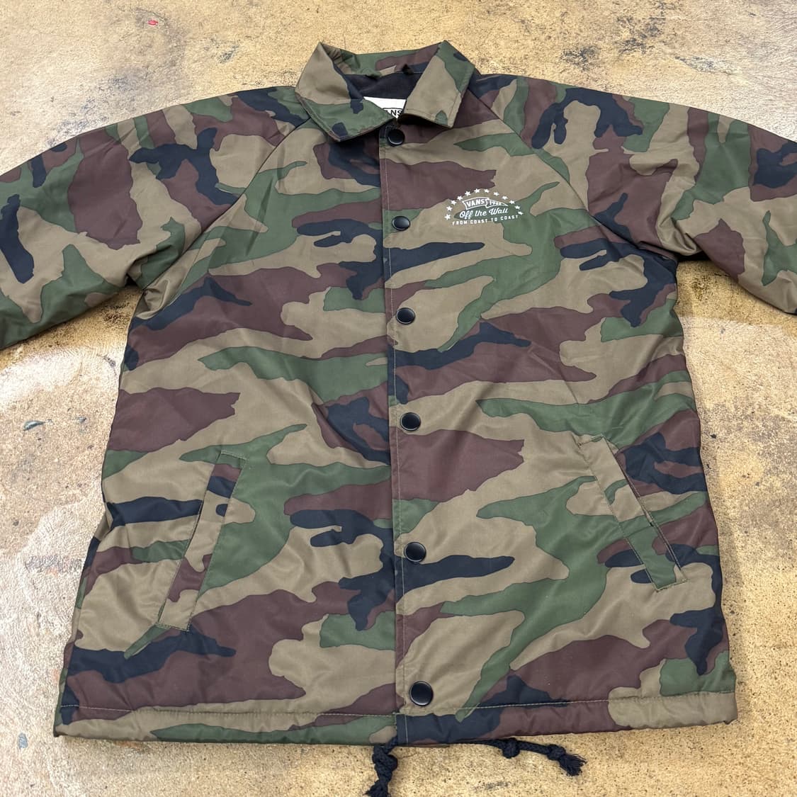 [정품/XS] 반스 밀리터리 카모 코치 자켓 b19 상품이미지3