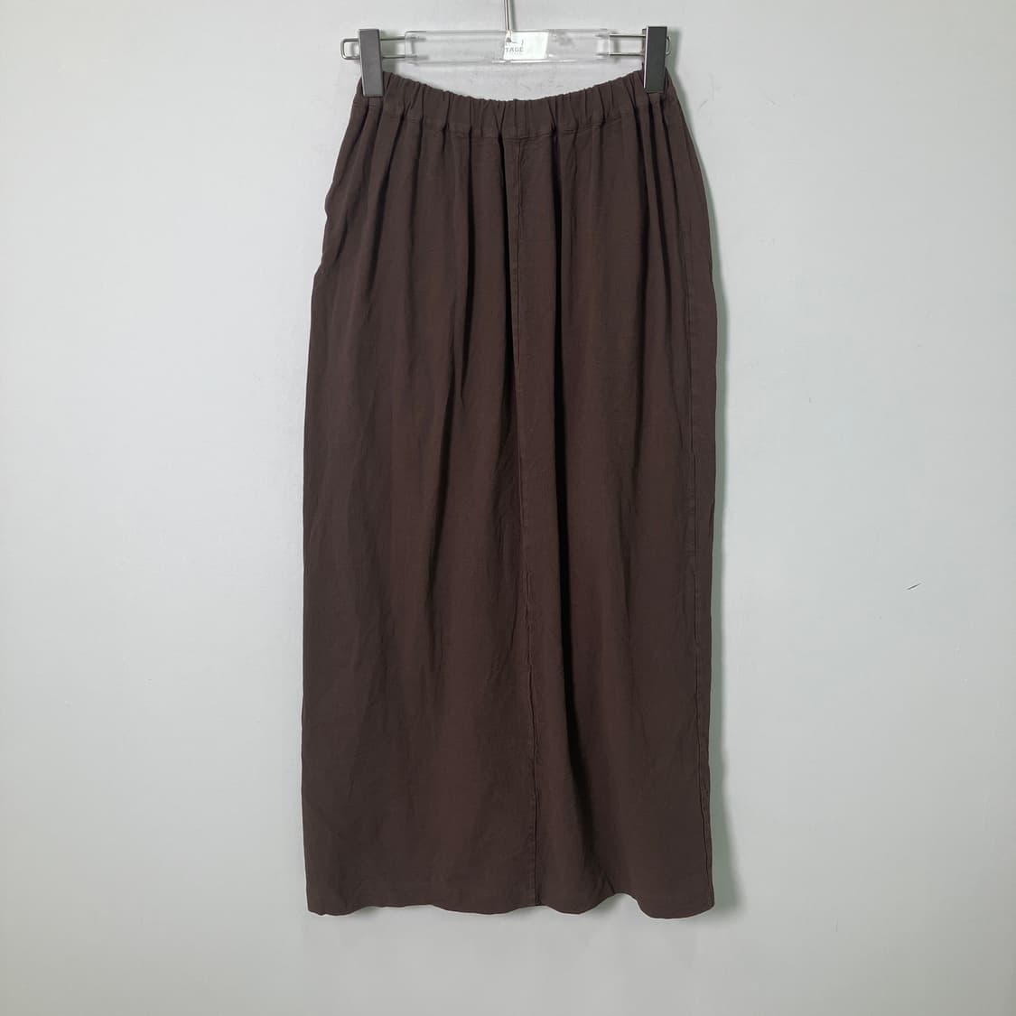 이세이미야케 플랜테이션 브라운 랩 롱 스커트 M 상품이미지2