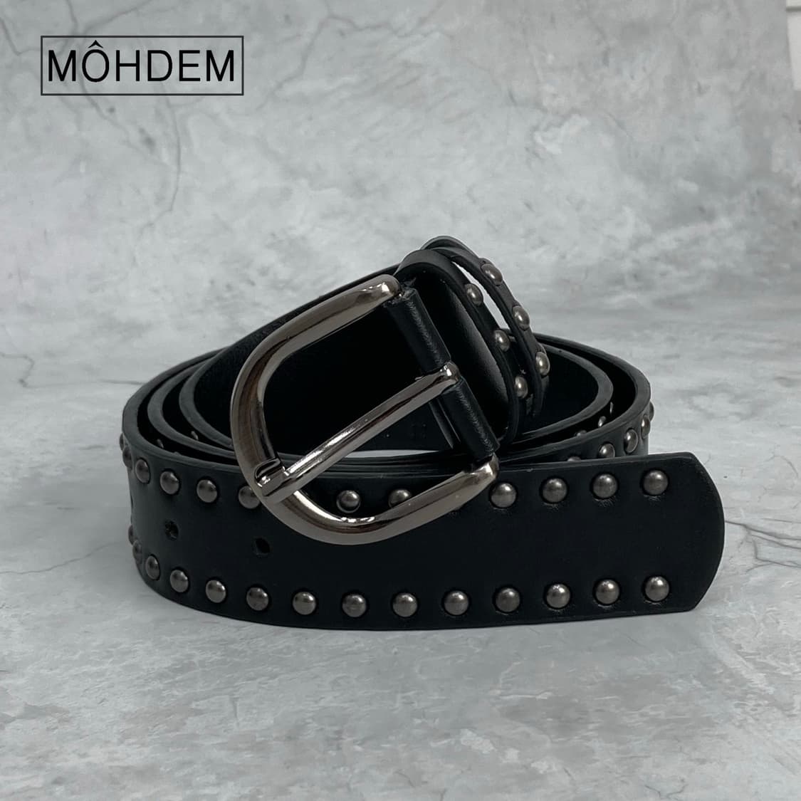 [Unisex]더블 스터드 웨스턴 찡 벨트 상품이미지4