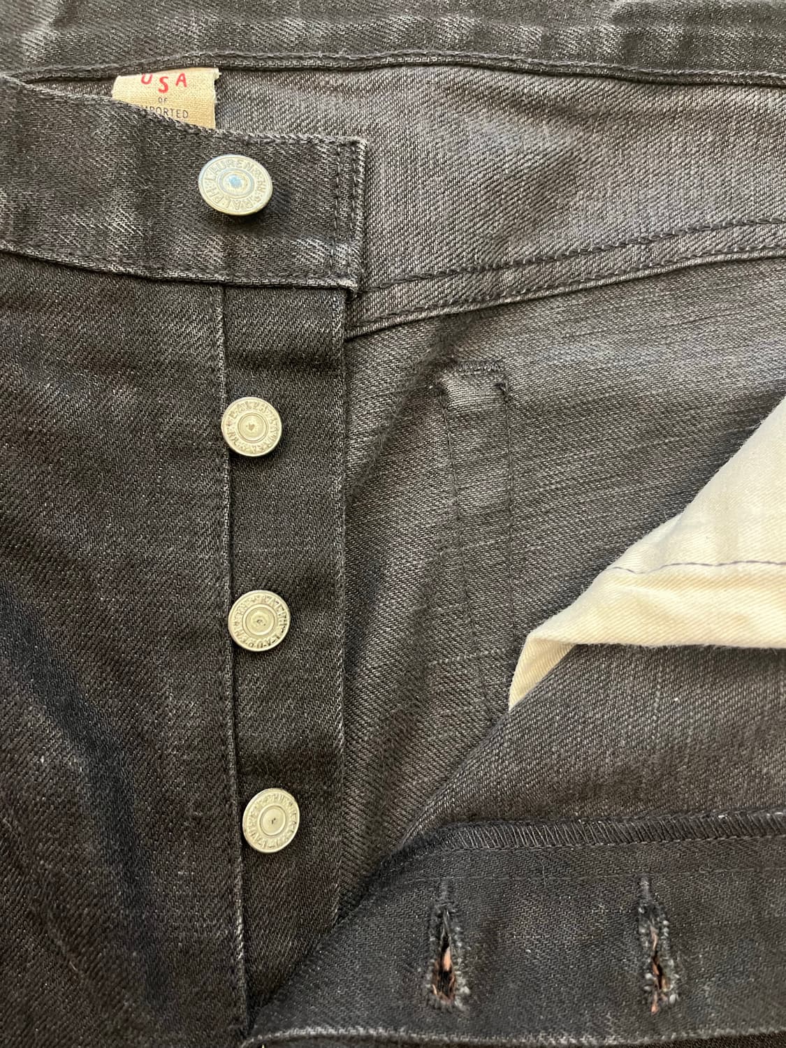 Rrl 로우 스트레이드 블랙 셀비지 상품이미지5