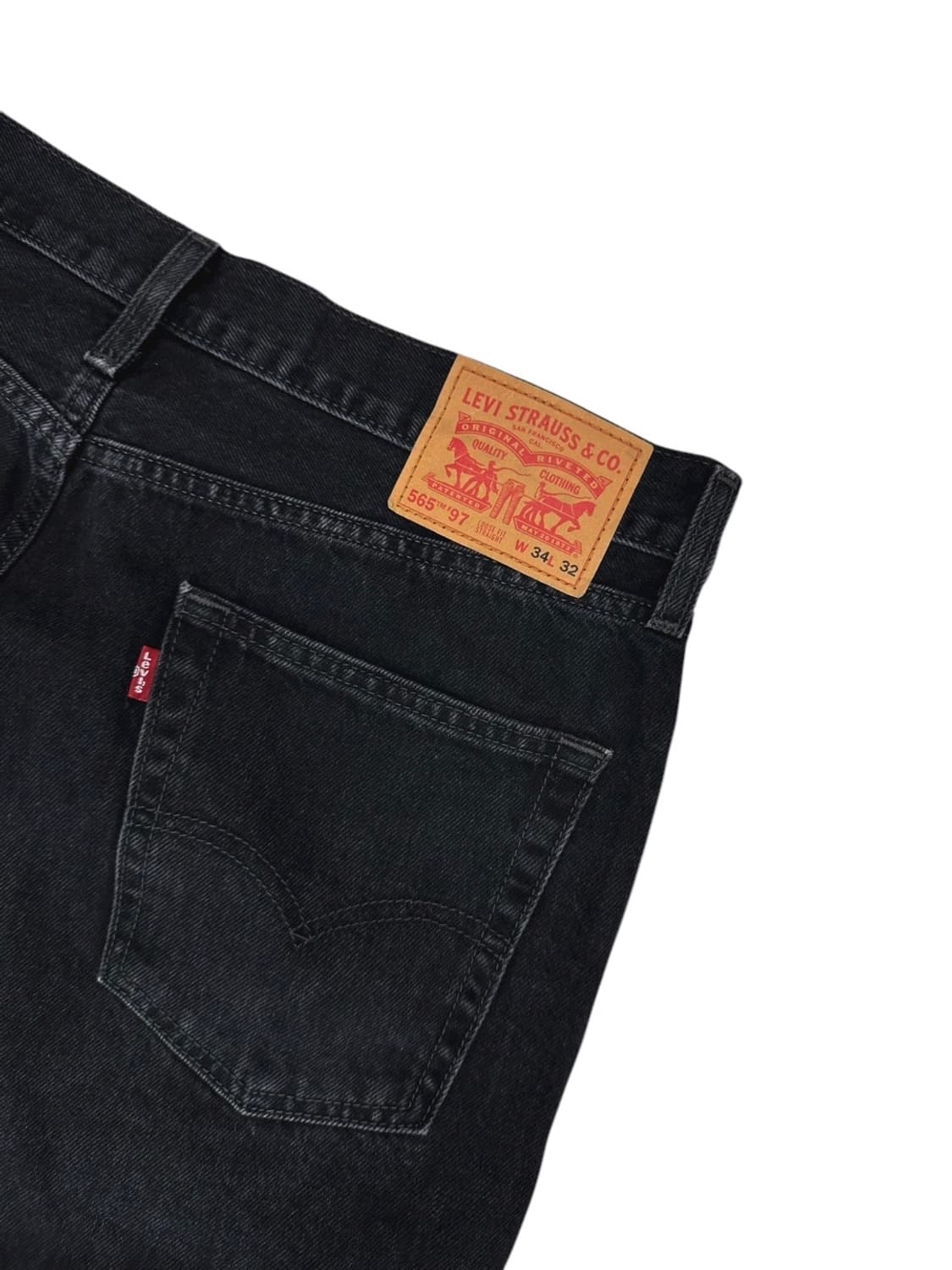 리바이스 565 97 흑청 데님팬츠 (34)  상품이미지7