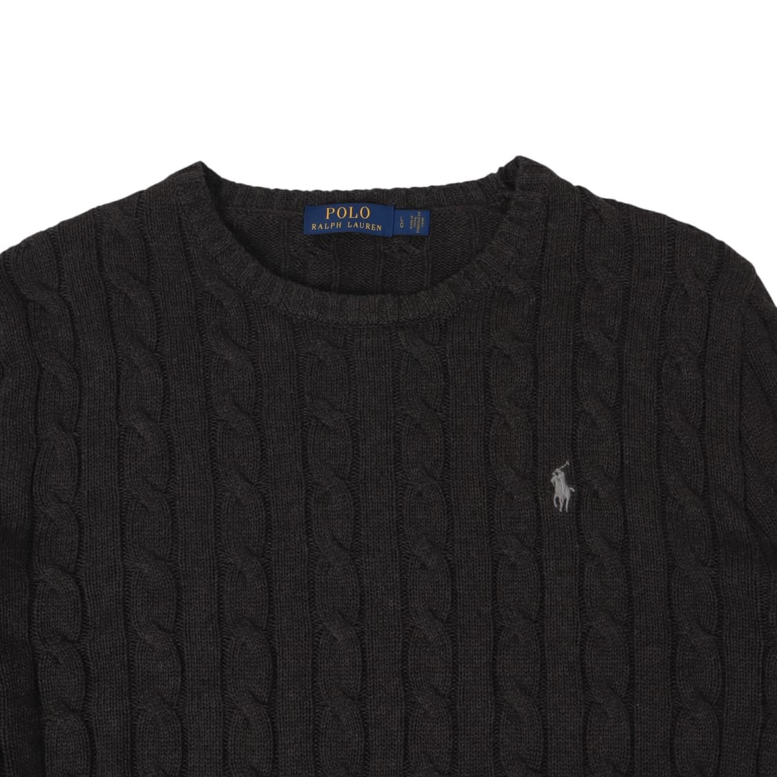 폴로 랄프로렌 챠콜 케이블 니트 상품이미지2