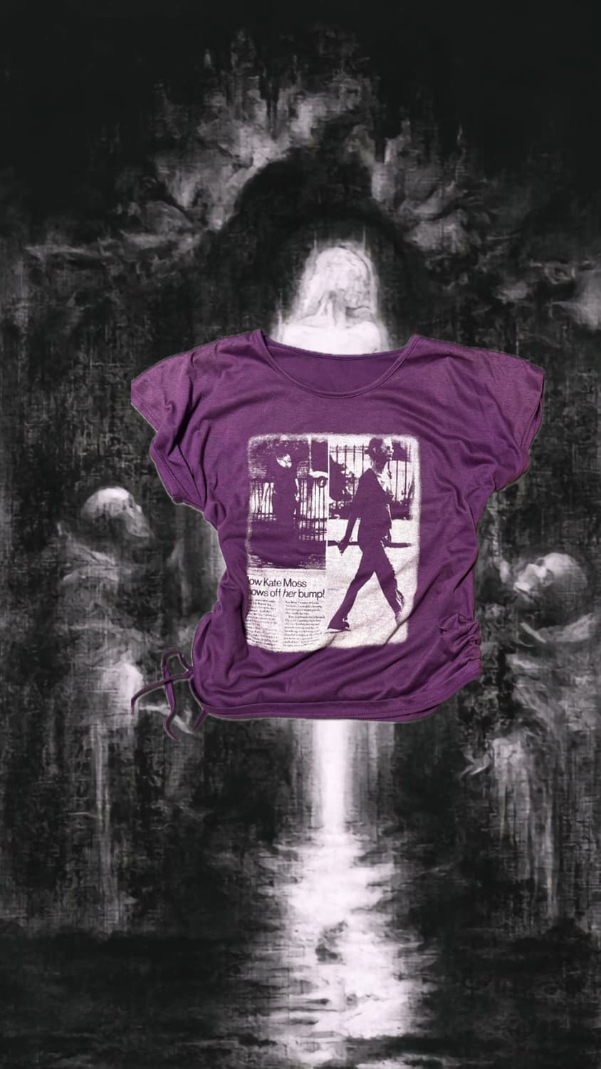 Y2K girl printing shirt 상품이미지1