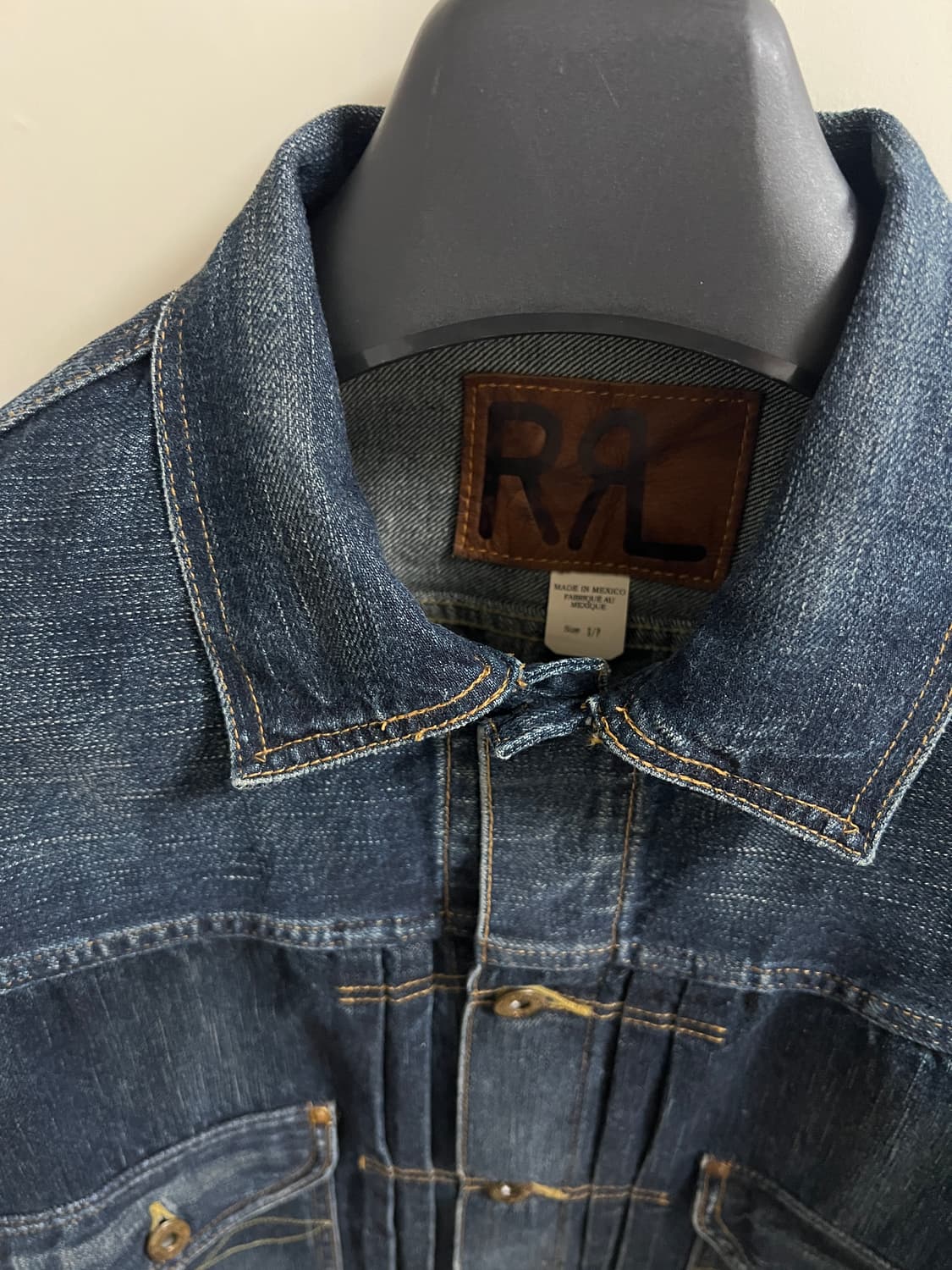 택포75) RRL 더블알엘 카우보이 셀비지 데님자켓 101j S사이즈 상품이미지3