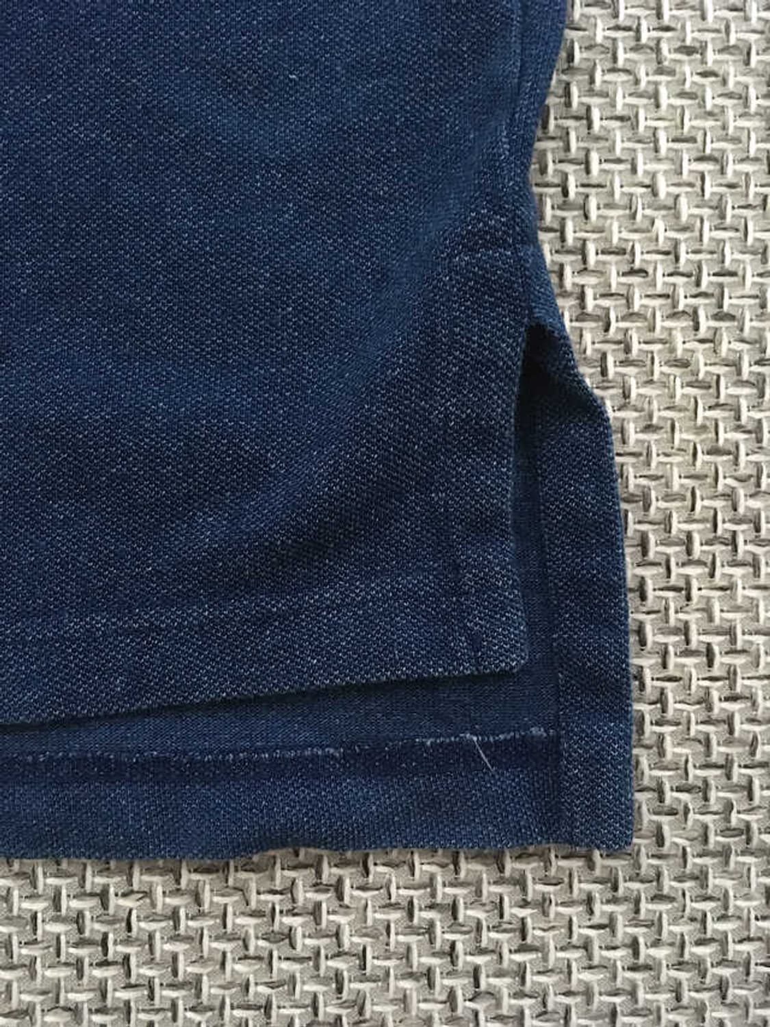 90s faded indigo blue poloshirts 상품이미지6