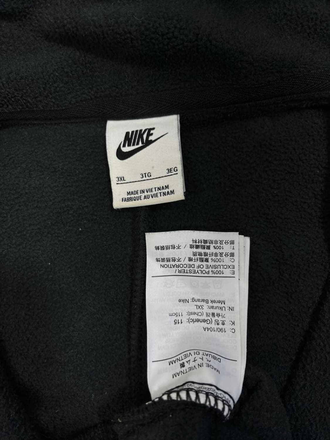나이키 반집업 후리스 티셔츠/#3095 상품이미지5