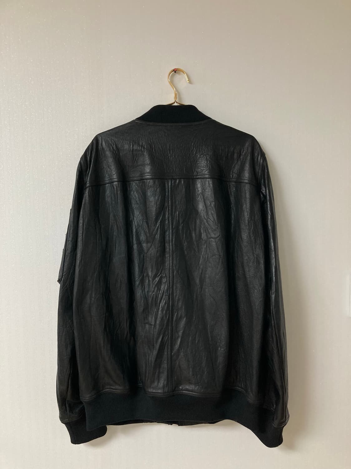 (105) 25ss rick owens 가죽 봄버 자켓 상품이미지3