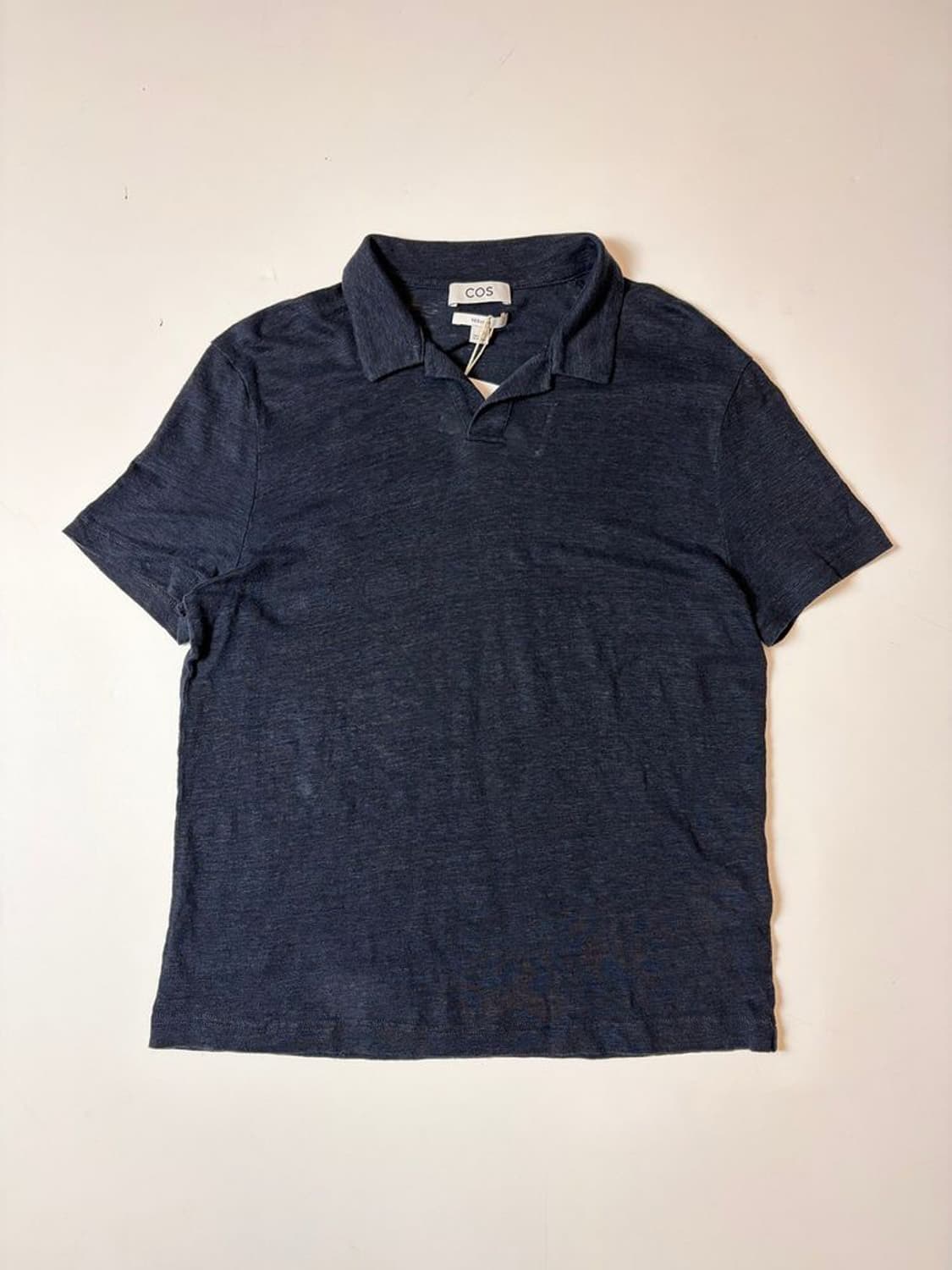 코스 COS 텍스처드 코튼 폴로 반팔 티셔츠 PN9557 상품이미지1