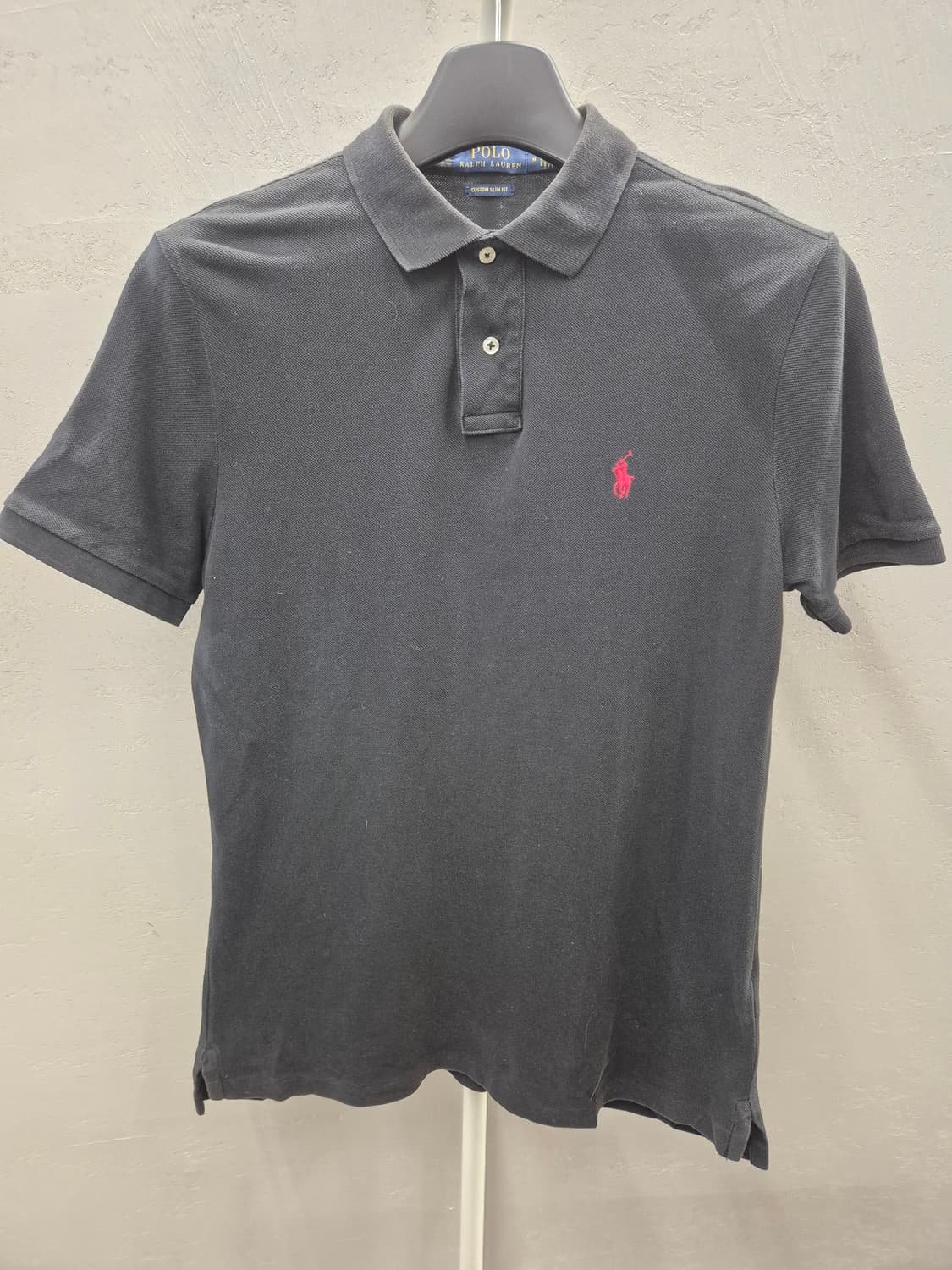 폴로 랄프로렌 커스텀 슬림핏 카라티 블랙 M 상품이미지2