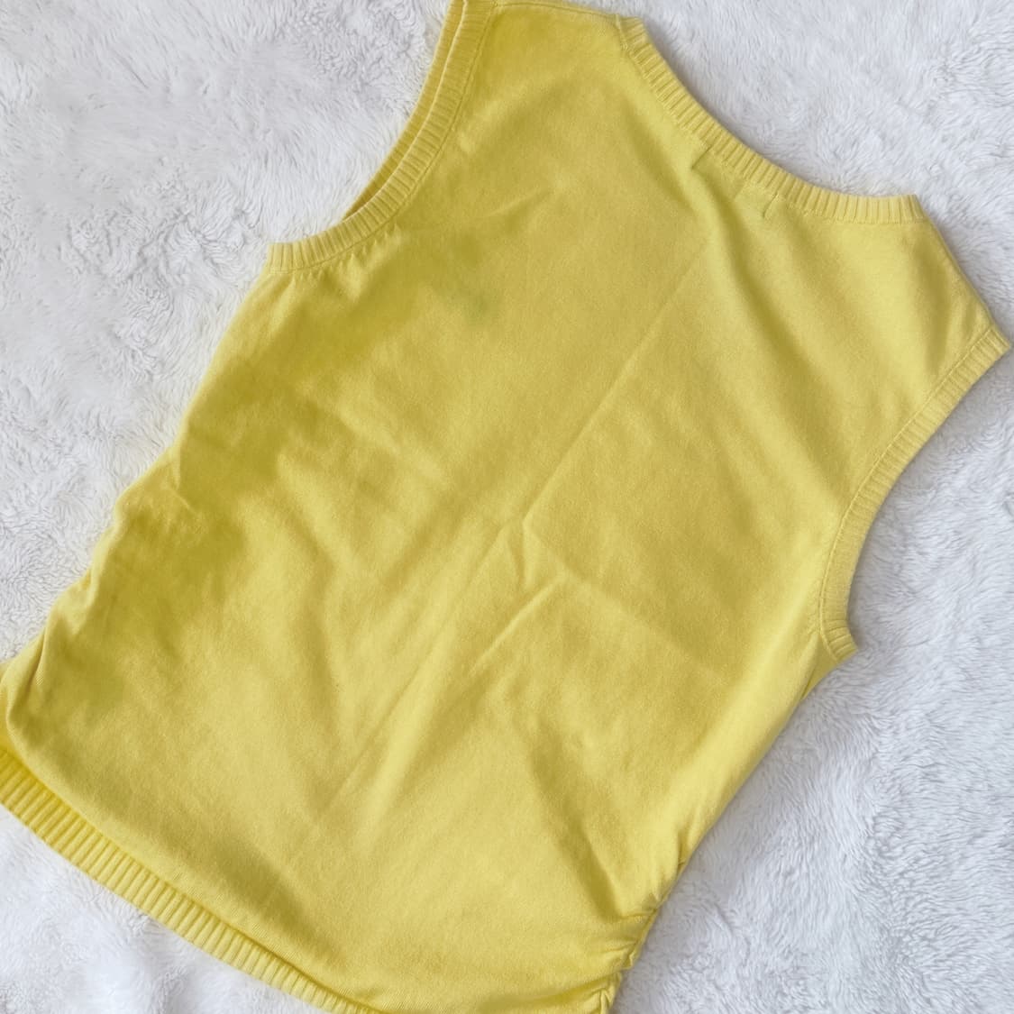 Burberry 버버리 블루라벨 셔링 핀터깔 니트 조끼 상품이미지4