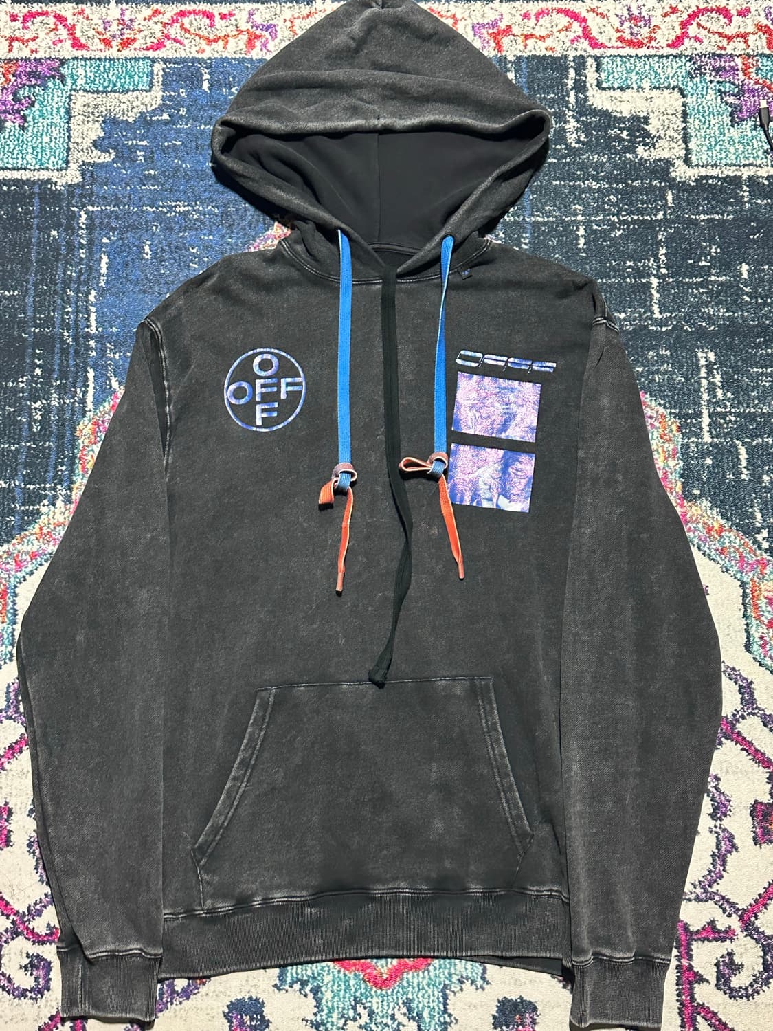 OffWhite 하드코어 카라바 오버 후드 상품이미지1