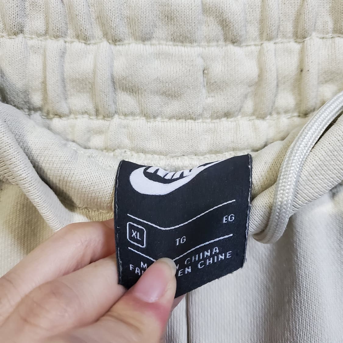 나이키 스우시 반바지 아이보리 XL 상품이미지3