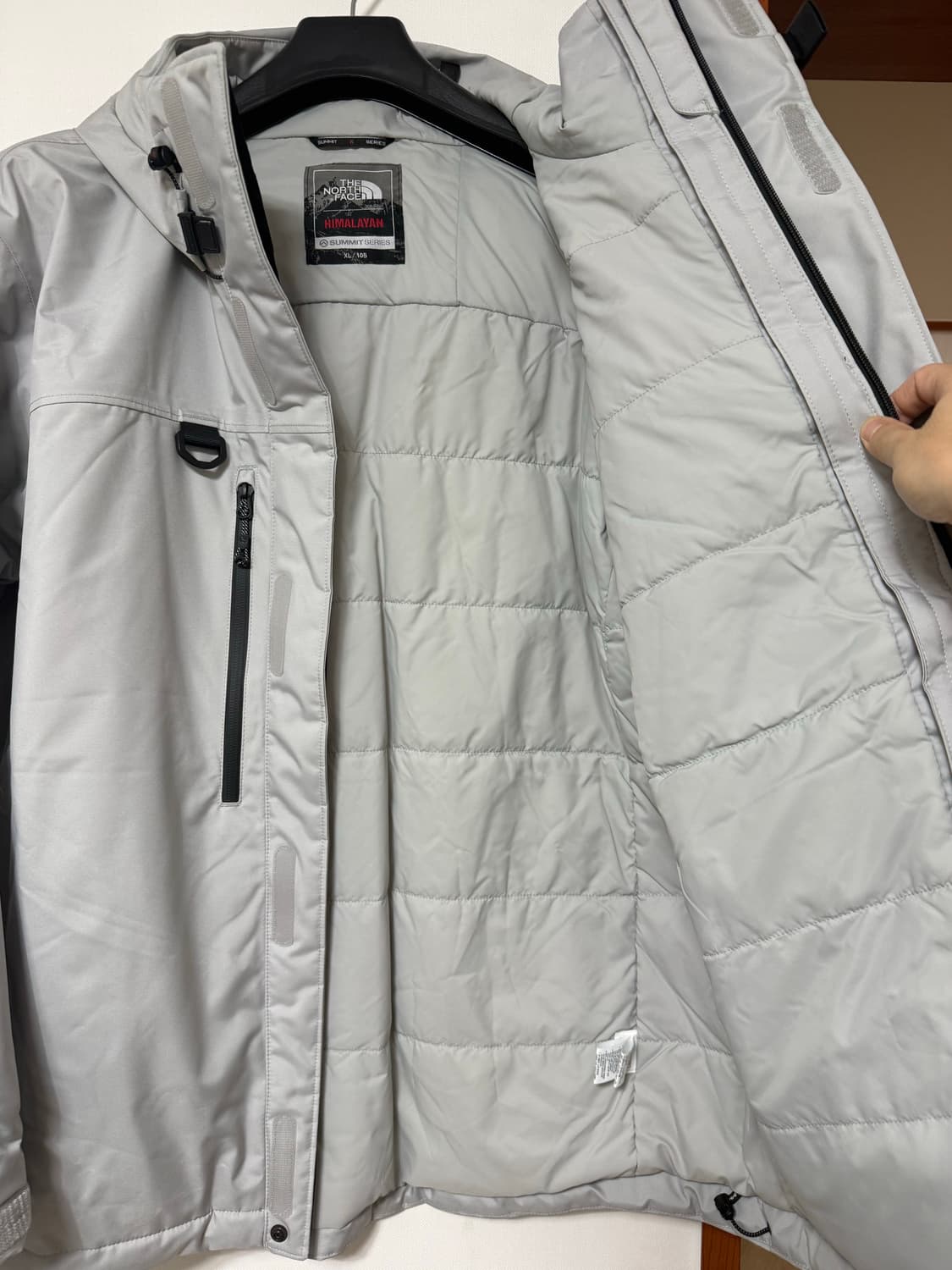 노스페이스 히말라얀 집인집 파카 그레이 XL 상품이미지7
