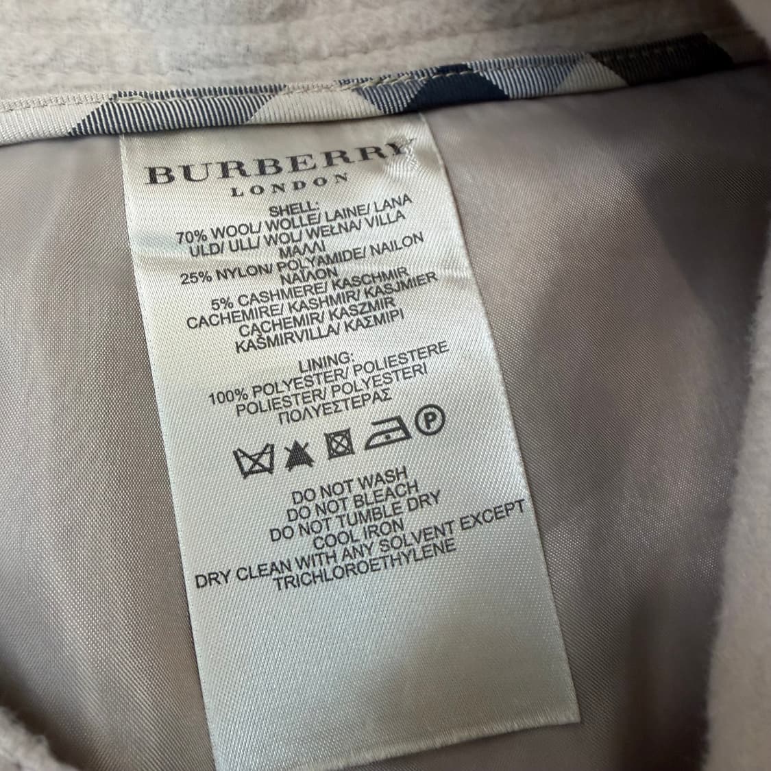 burberry 버버리 울 캐시미어혼방 사이드 포켓 스커트 상품이미지6