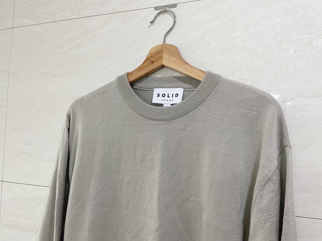 솔리드옴므 / 베이직 풀오버 니트, 남성 니트 / 48(100) 상품이미지3