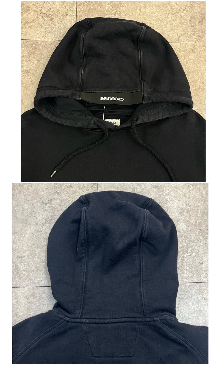씨피컴퍼니 후드티 블랙 XL #csz3937 상품이미지7