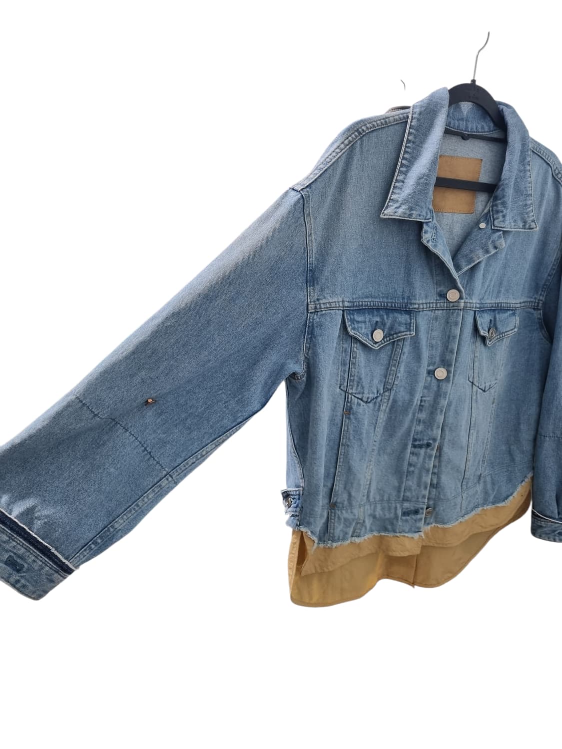 시스템 데님 셔츠 레이어드 청자켓 상품이미지3