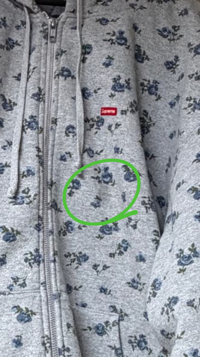 (XL)슈프림 후드집업 플라워 집업 후드 해린 후드 상품이미지7