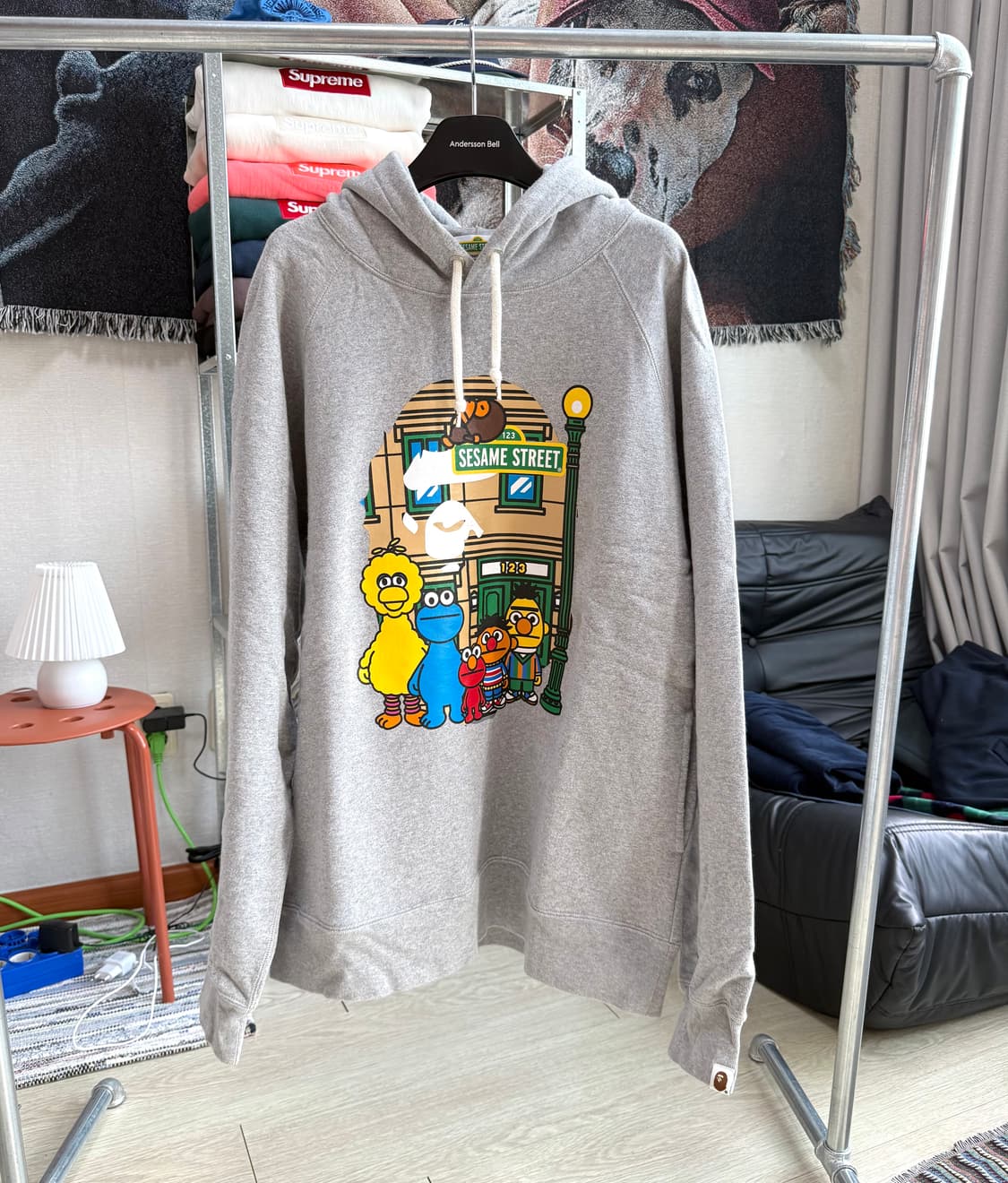 베이프 세서미 스트리트 후드티 상품이미지2