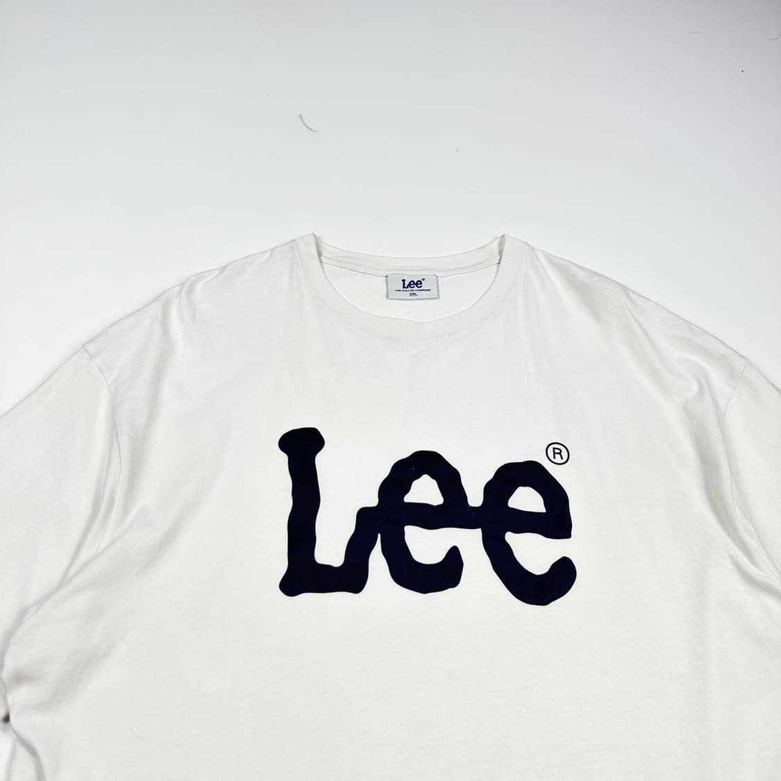 Lee (리) 이니셜 빅로고 화이트 반팔 티셔츠 (XXL) 상품이미지1