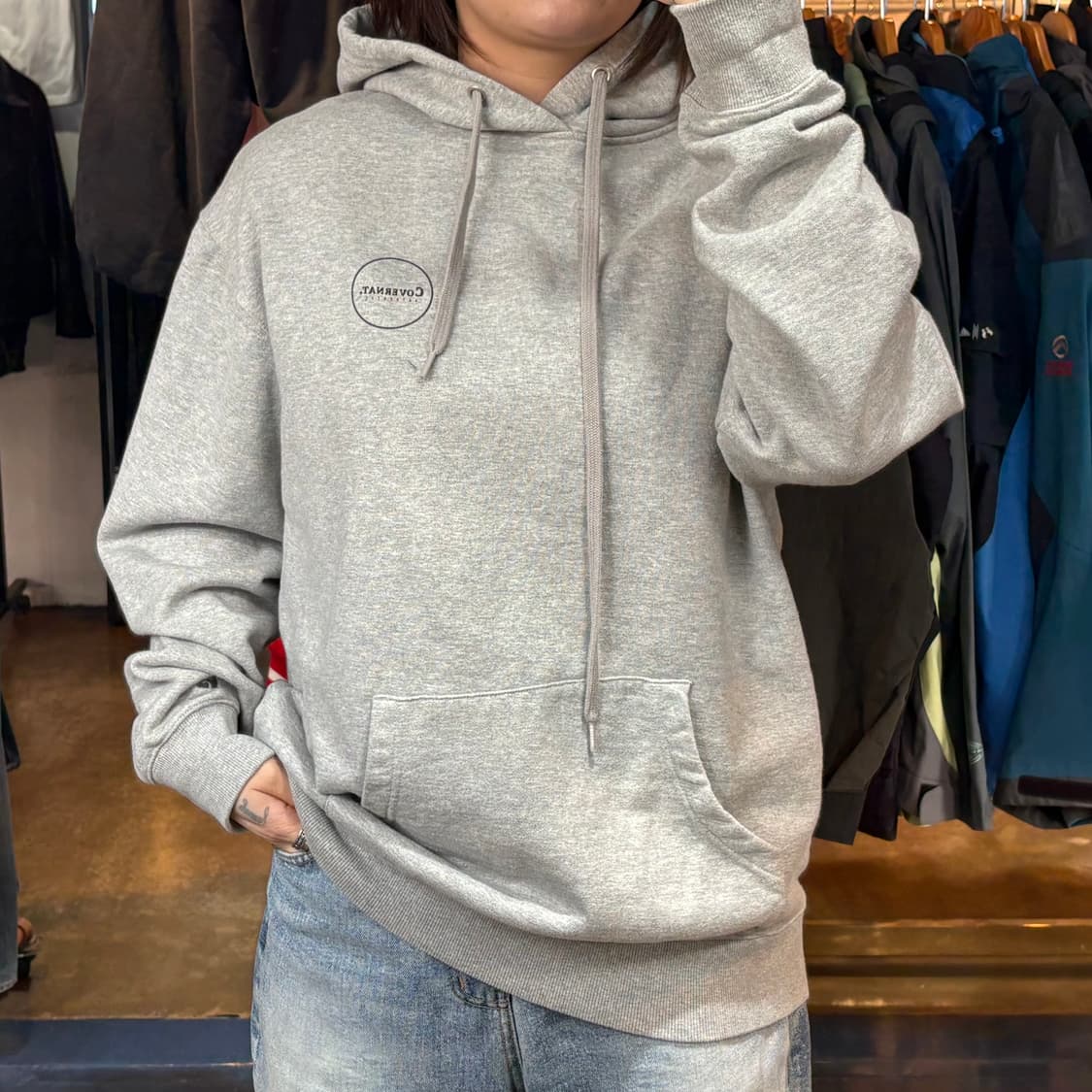 커버낫 그레이 후드 상품이미지1