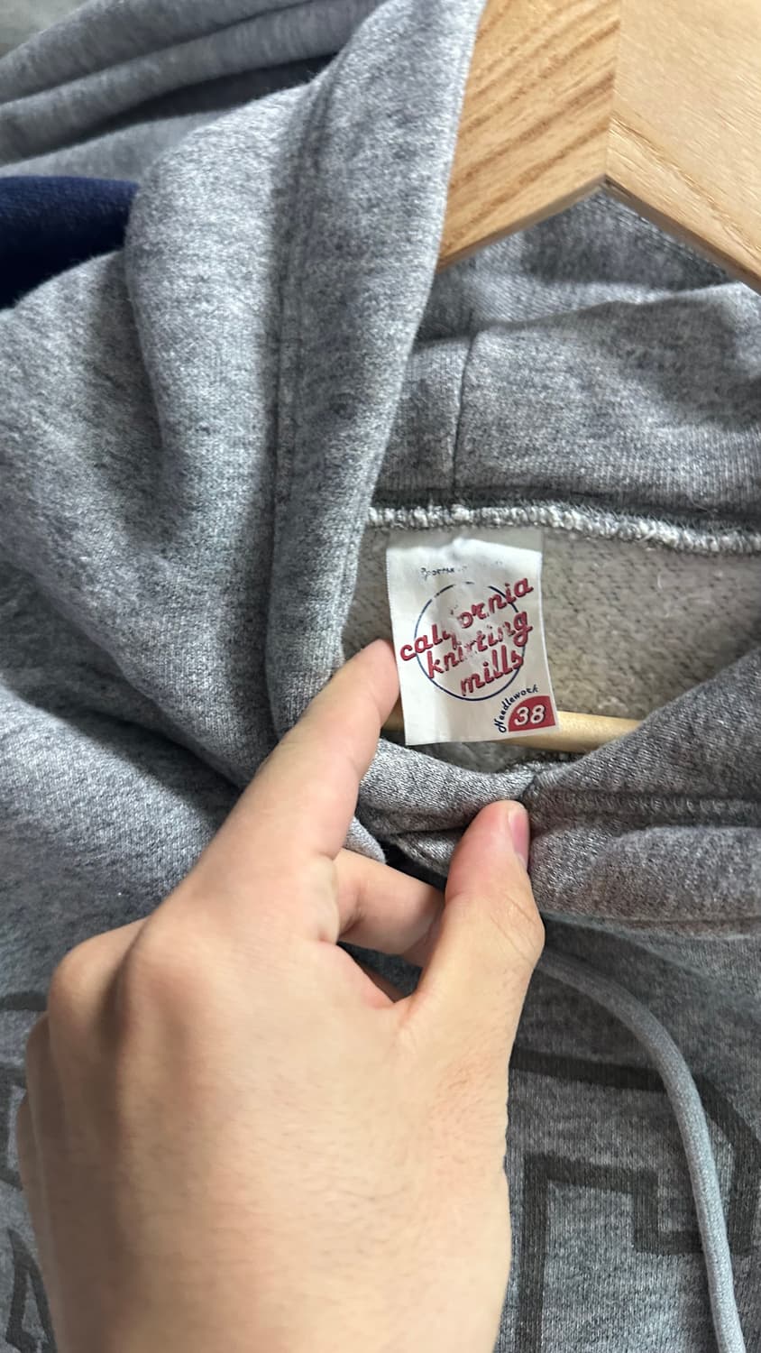 니들워크 RTCW 회색 후드티 사이즈 38 상품이미지4