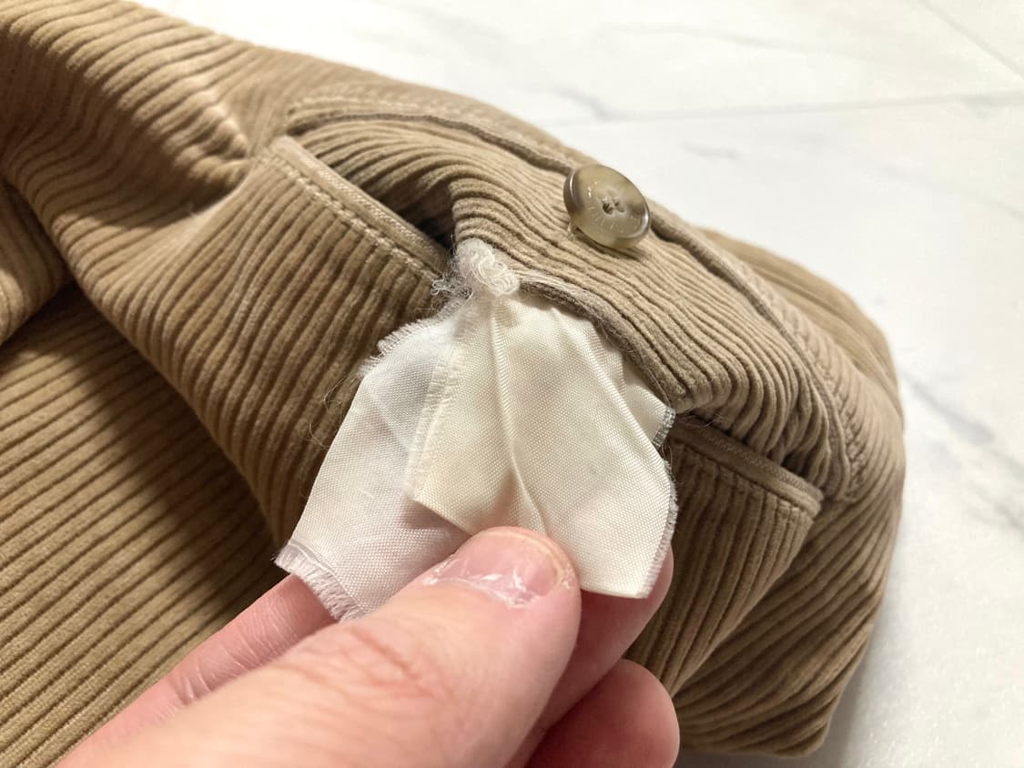 90s 입생로랑 옴므 투턱 코듀로이 팬츠 36-38 상품이미지7