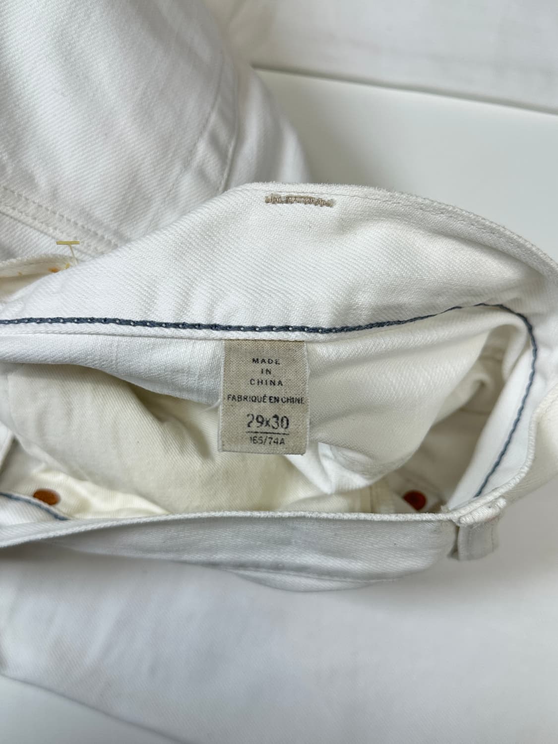 더블알엘 스트레이트 화이트 데님 29x30 상품이미지7