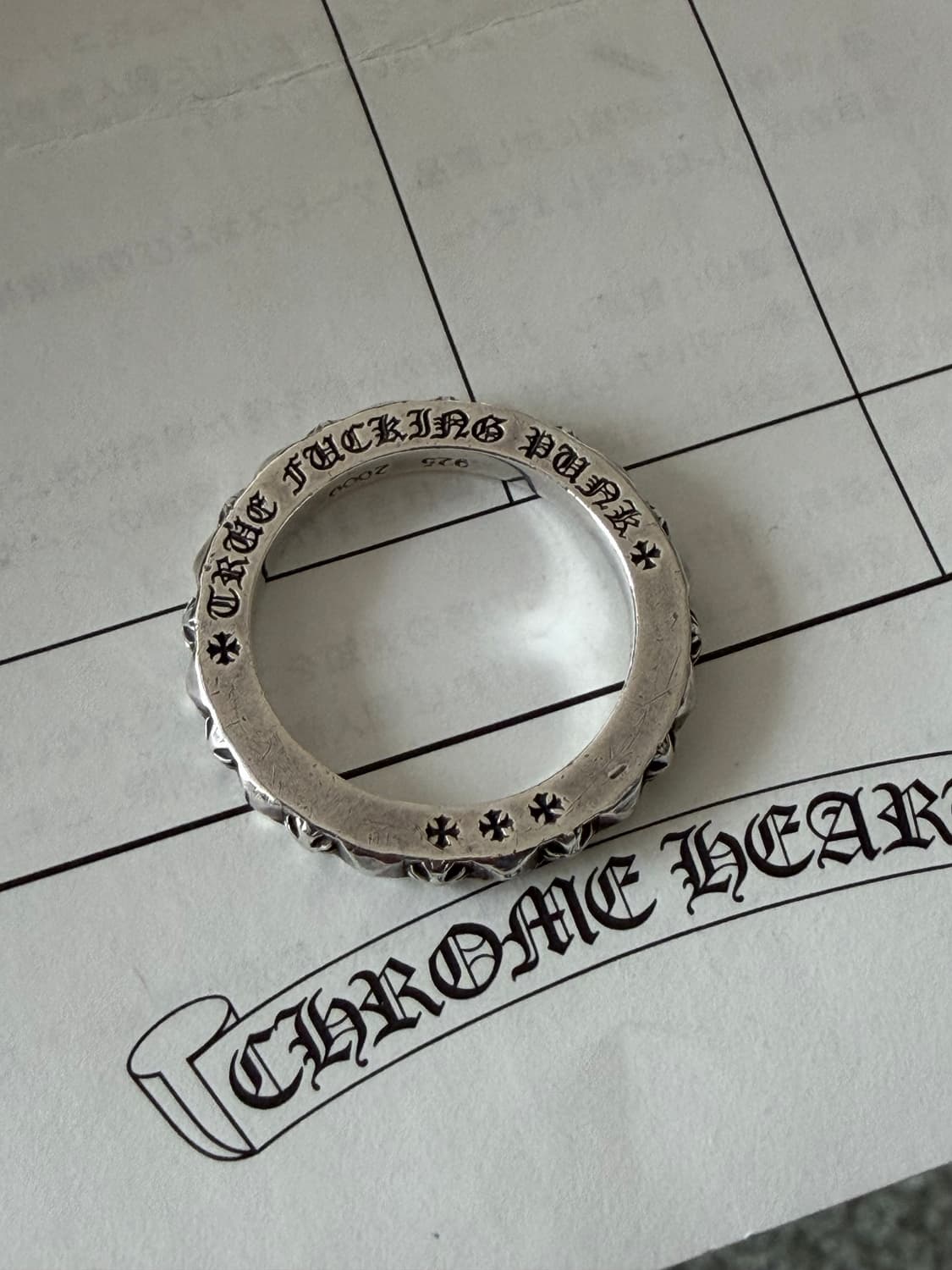 [US 7.5] 크롬하츠 TFP링 트루 퍼킹 펑크링 상품이미지1