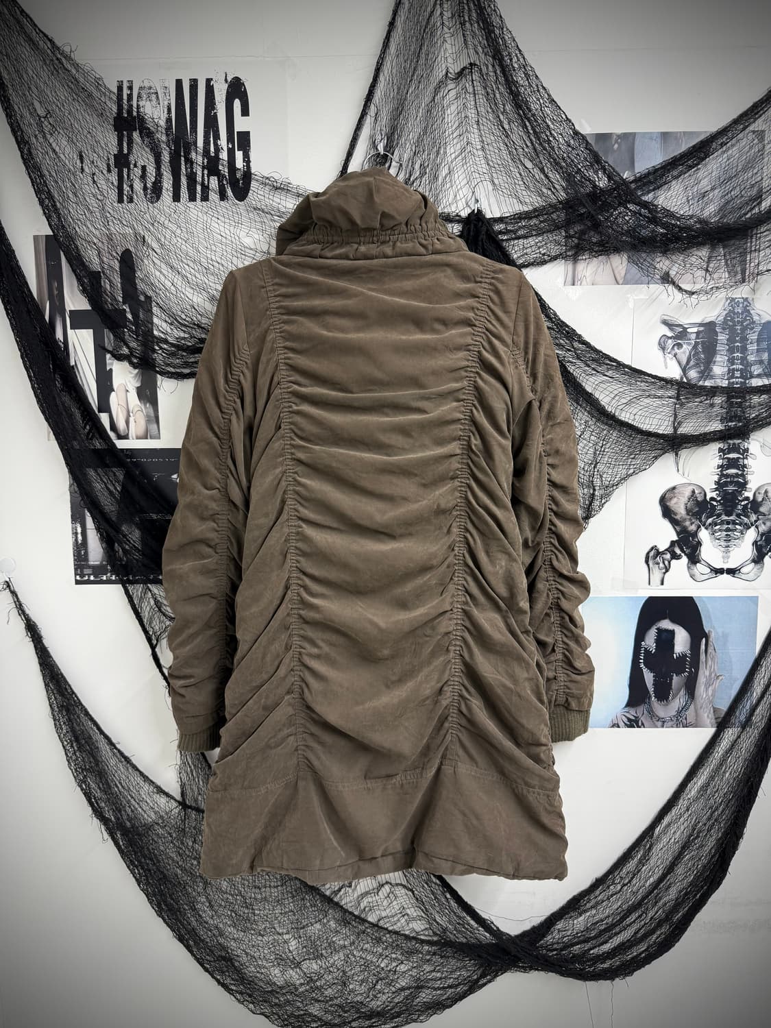 00s shirring detailed long jacket 상품이미지5