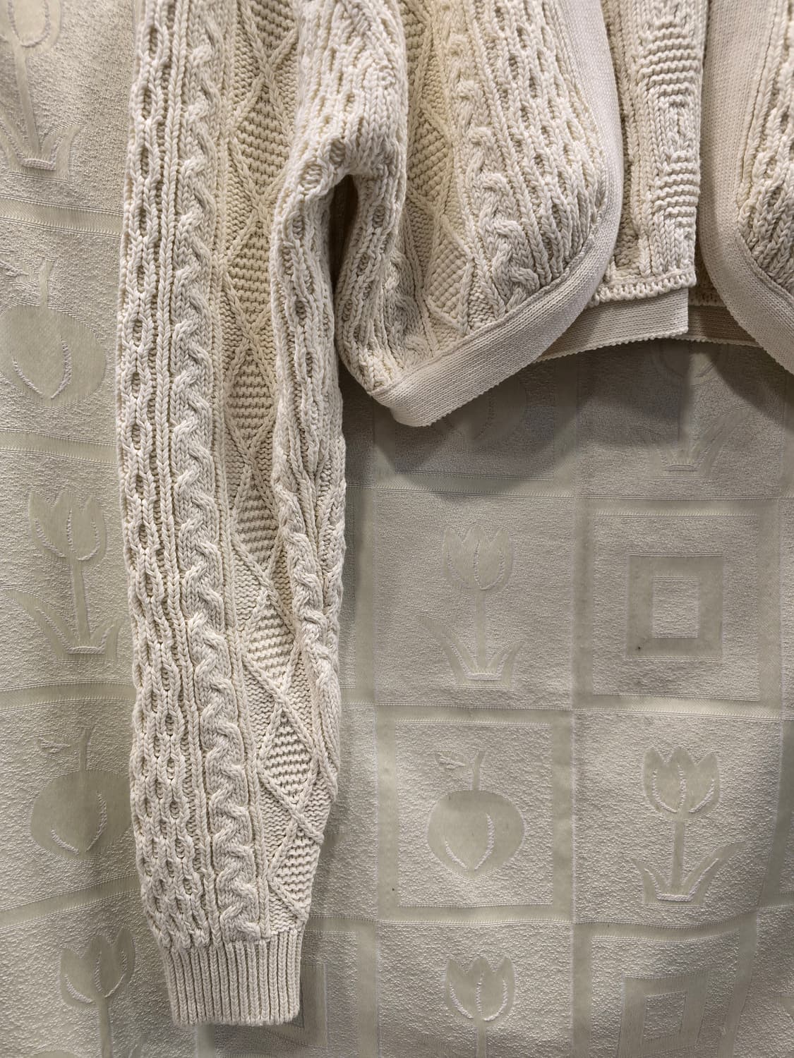 포스터 Poster 가디건 아이보리 크롭 가디건 프리사이즈 상품이미지4