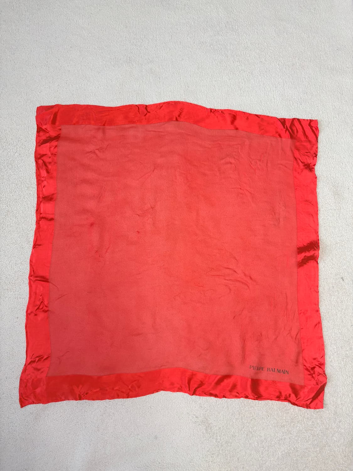 [정품] 피에르 발망 빈티지 레드 실크 스카프 상품이미지2