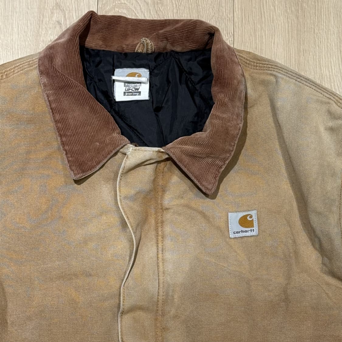 칼하트 아크틱 자켓 J02 워크 자켓 덕 캔버스 쉘 퀼팅 라이닝 상품이미지2