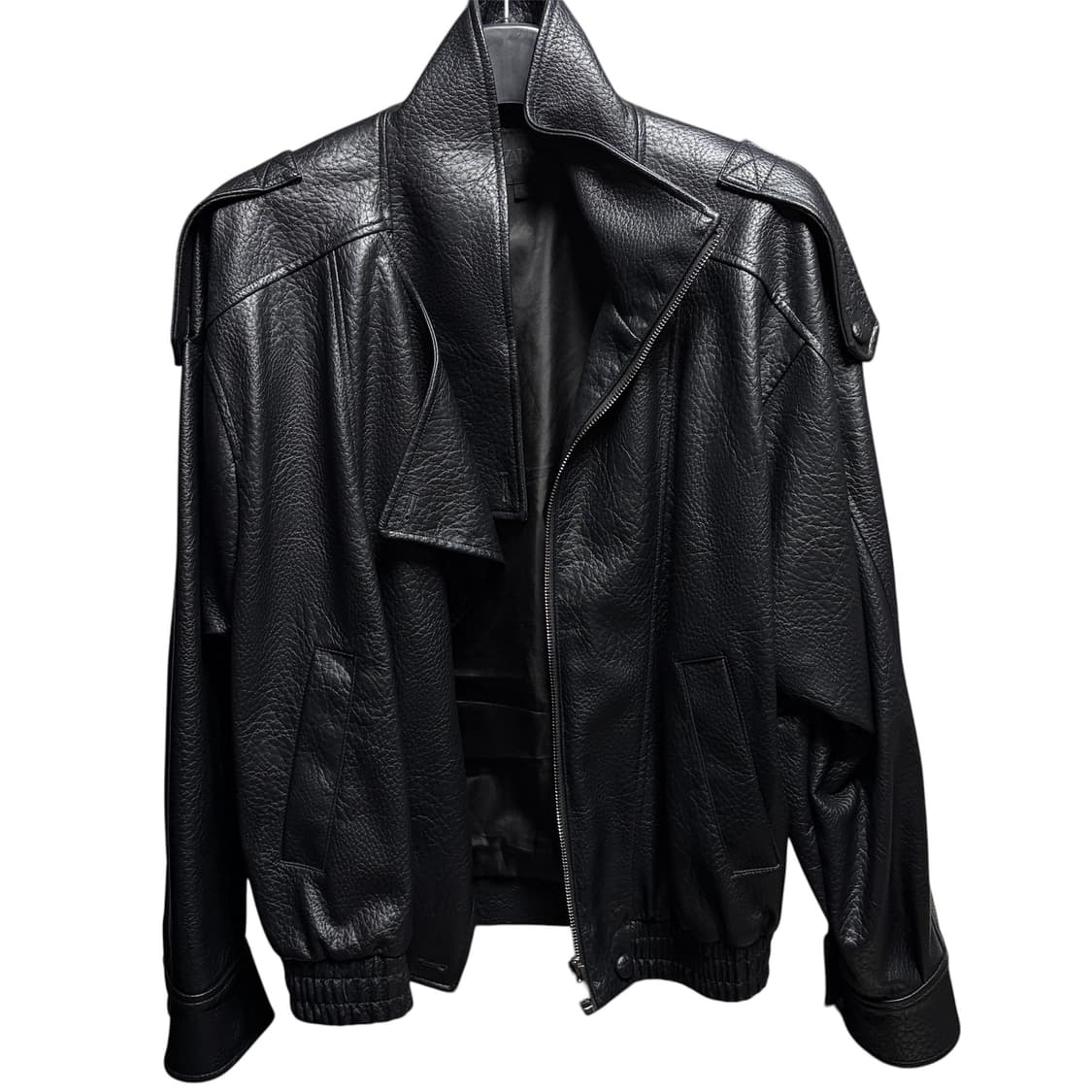 자라 포우 레더 자켓 블랙 XL 상품이미지2