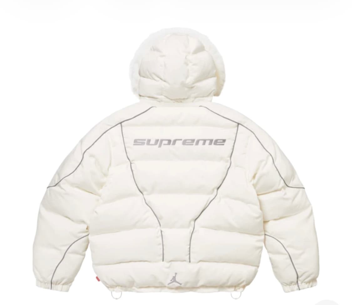 슈프림 조던 푸퍼 패딩 화이트 정품 (가격제안 가능) 상품이미지4