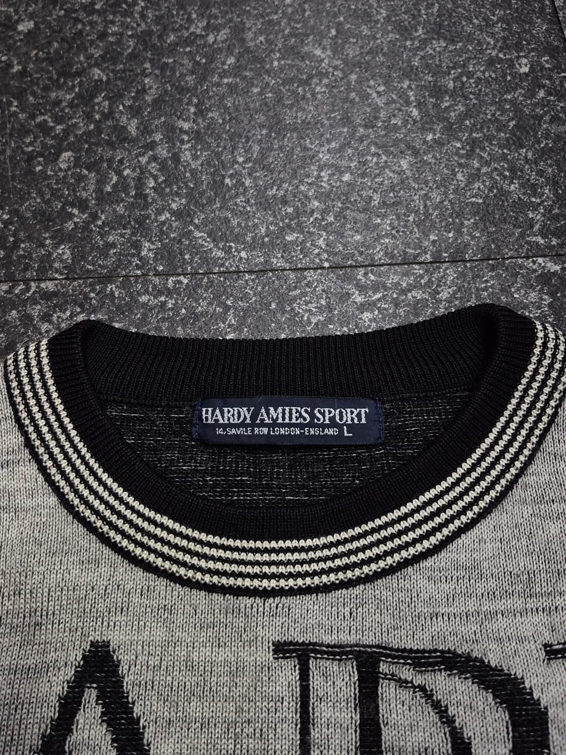하디 에이미스(Hardy Amies) 런던 빈티지 스웨터 남성 100사이 상품이미지3
