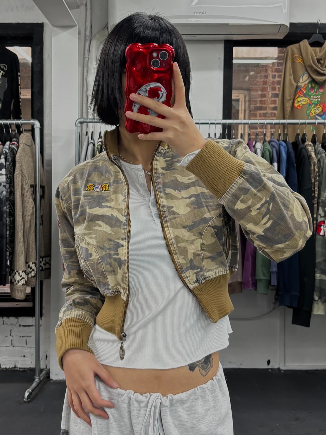 본더치 오리엔탈 카모 크롭자켓 상품이미지2