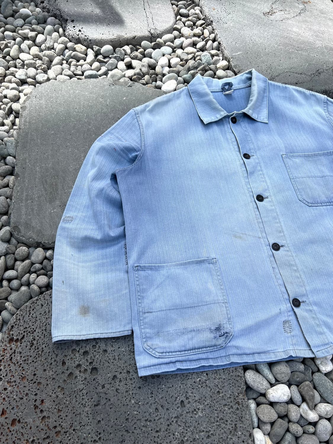 HARD SUN FADED VINTAGE HBT 헤링본 프렌치워크자켓 상품이미지4