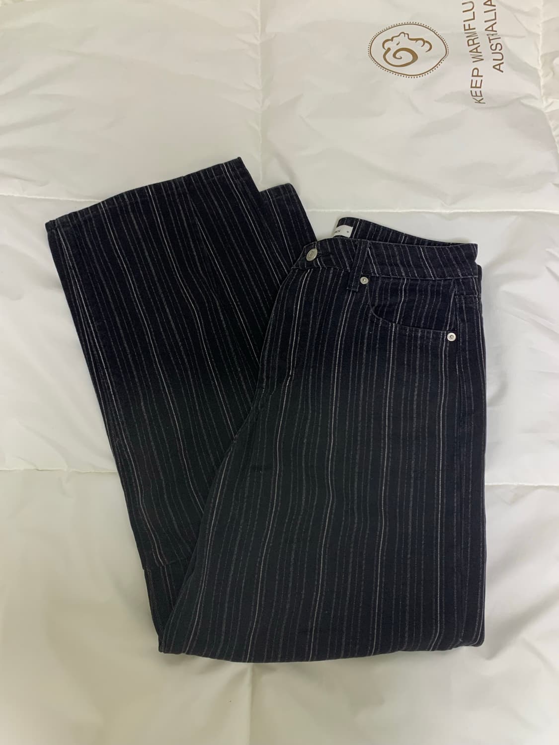 밀로우먼 스트라이프 벌룬 진 M 상품이미지3