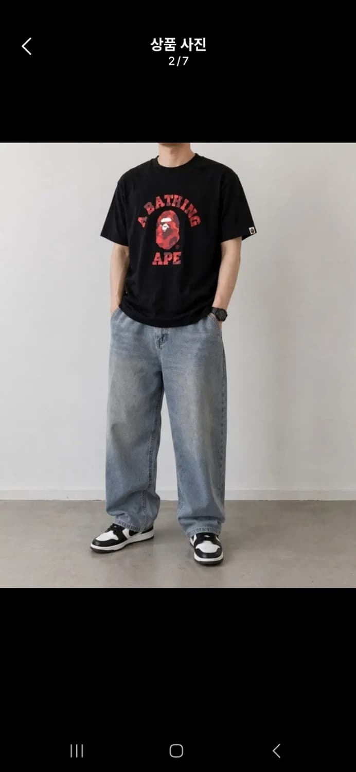 [새상품] 베이프(BAPE) 컬러 카모 반팔 티셔츠  상품이미지3