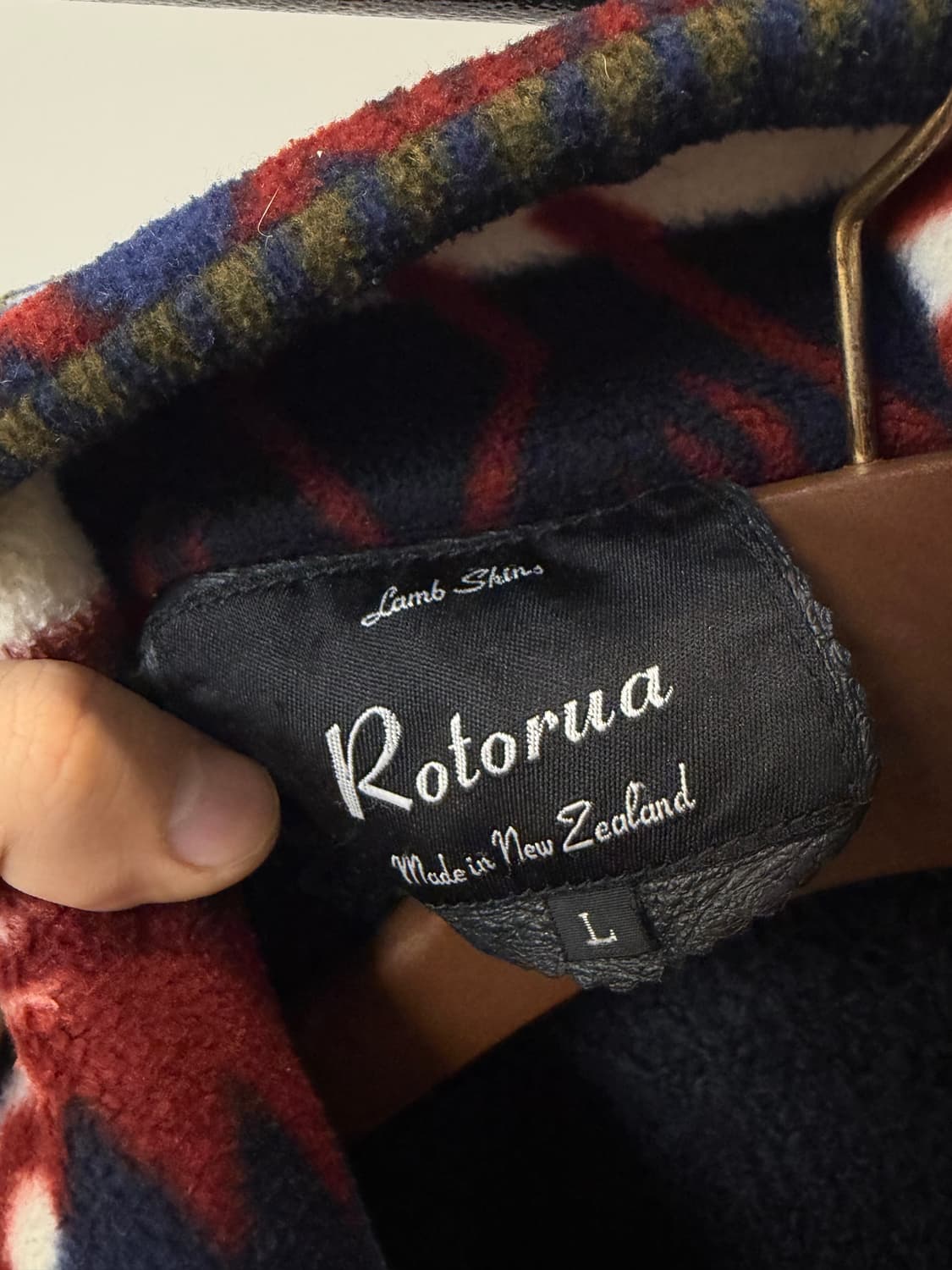 (L) 뉴질랜드 램스킨 양가죽 노르딕 레더 플리스 자켓 상품이미지7