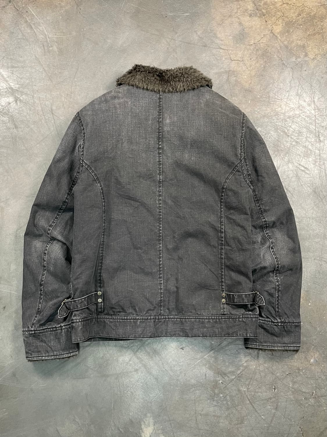 Ball 퍼 카라 데님 퀼팅 자켓 상품이미지6