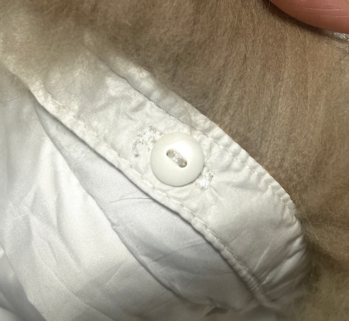 빈티지 화이트 패딩 상품이미지3