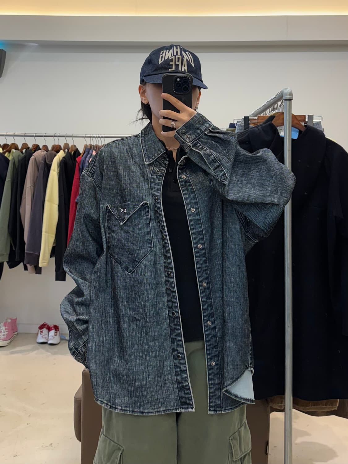 51퍼센트 데님 버튼 셔츠 자켓 상품이미지7