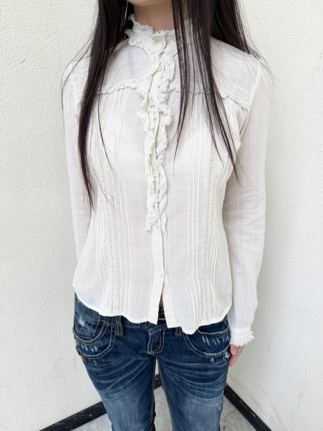 IIMK ruffle shirts 상품이미지1