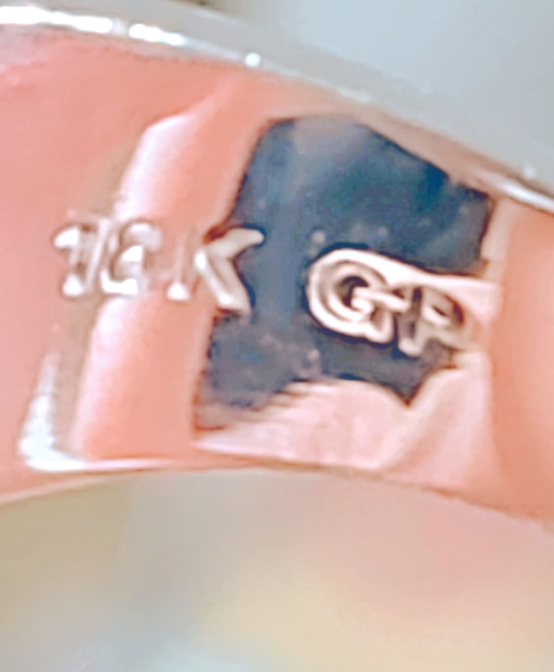 [당장연락주세요❗] 18KGP. 도금반지. 화이트색. 13호 판매합니다❗ 상품이미지4