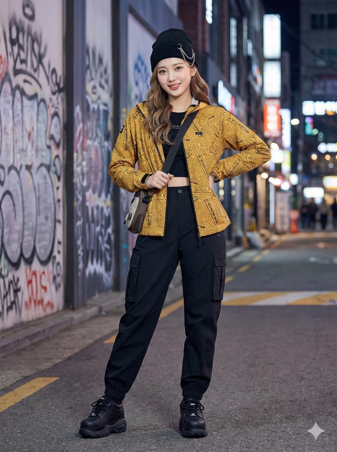 K2 뉴스페이퍼 프린팅 바람막이 후드 자켓_90 상품이미지1