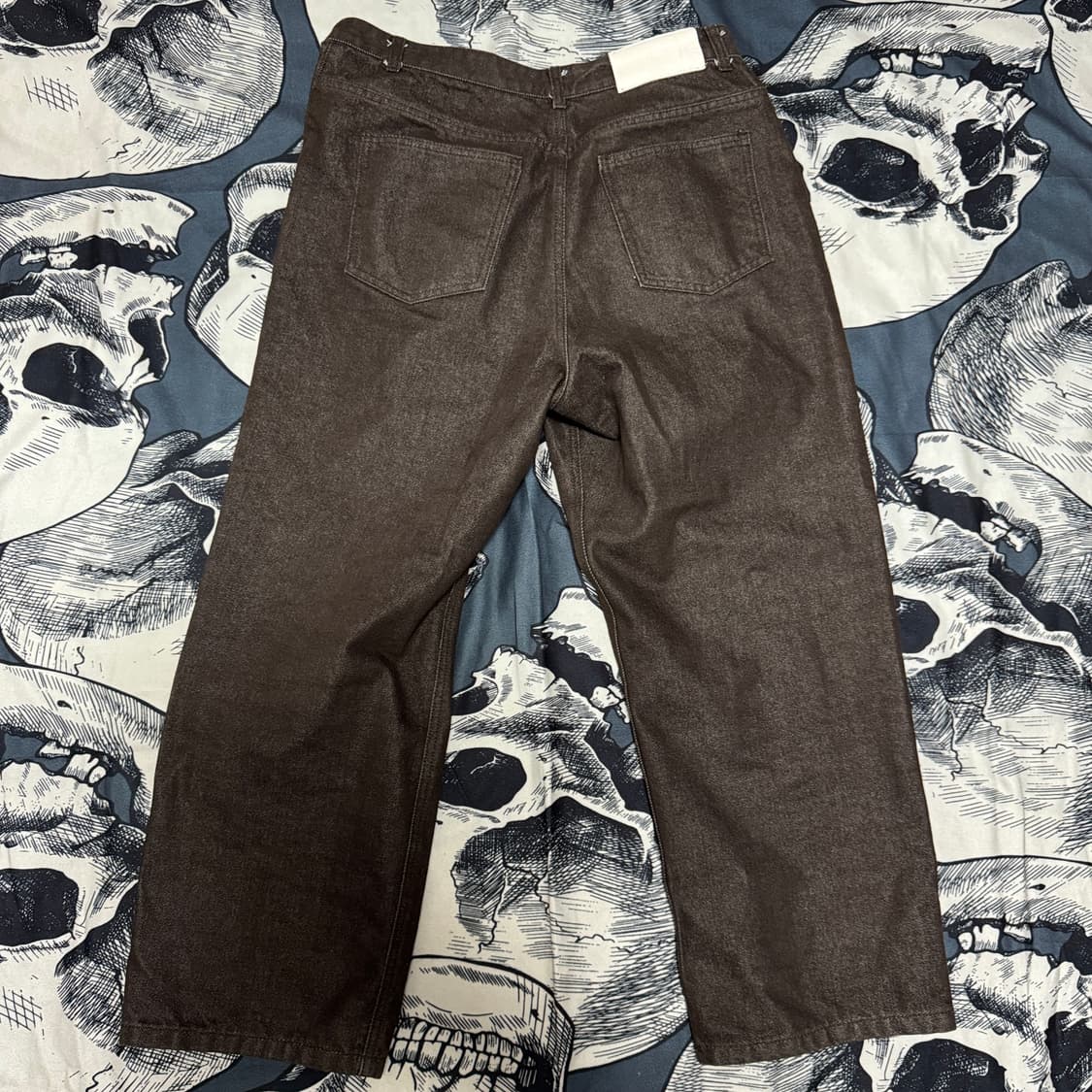 데케트 와이드 브라운 데님팬츠 32사이즈  상품이미지2