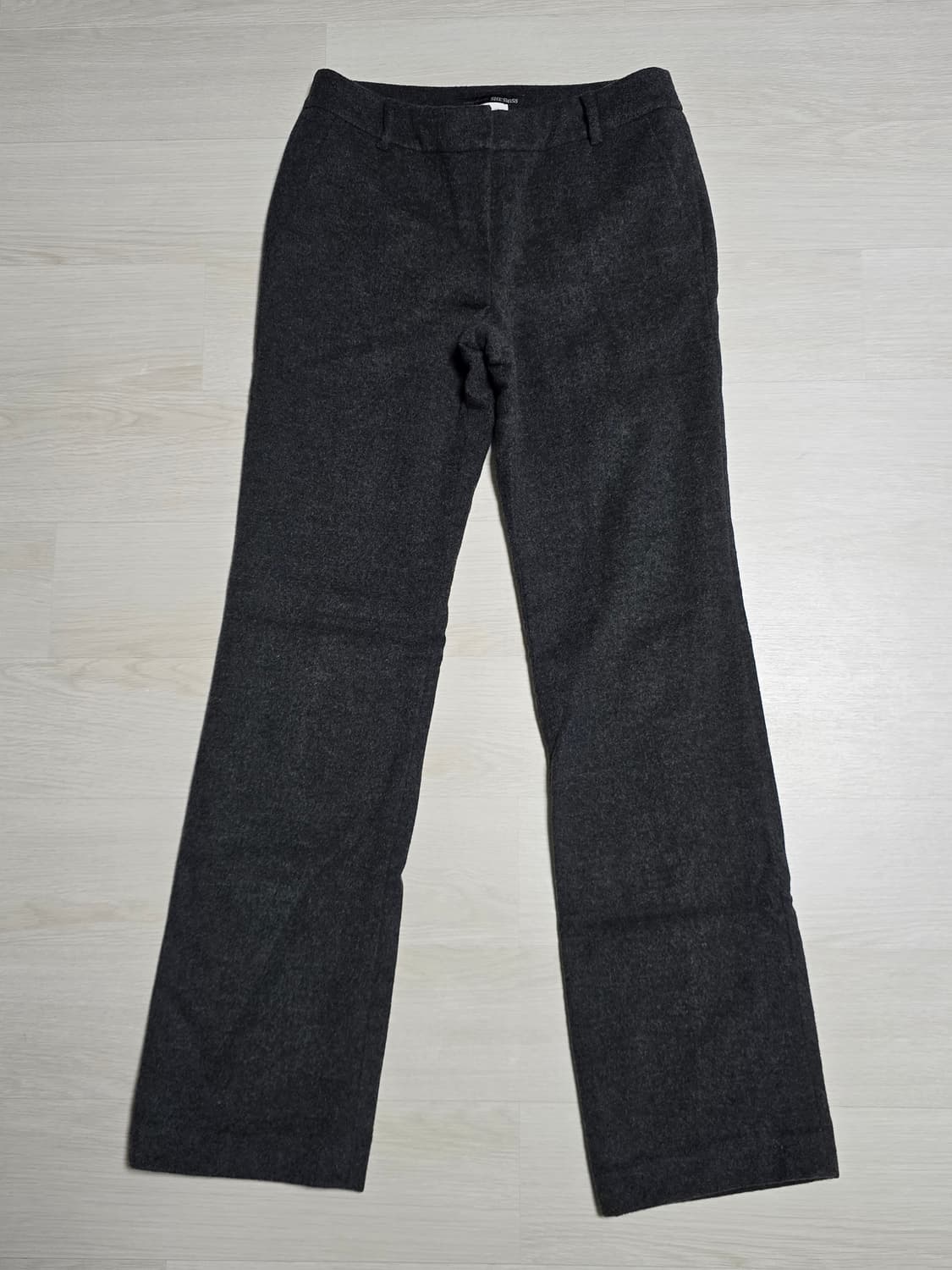 쉬즈미스 울100 두툼 다크그레이 울팬츠 상품이미지5